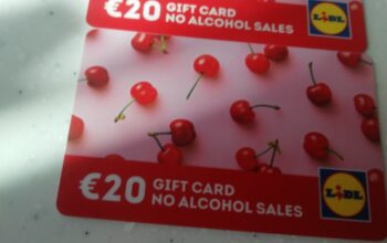 Two Lidl gift cards