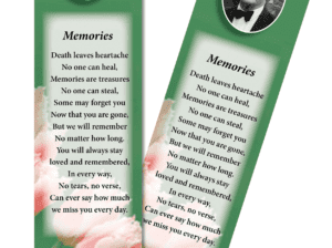 Memorials Ireland – Customised Bookmarks: Unique Remembrance